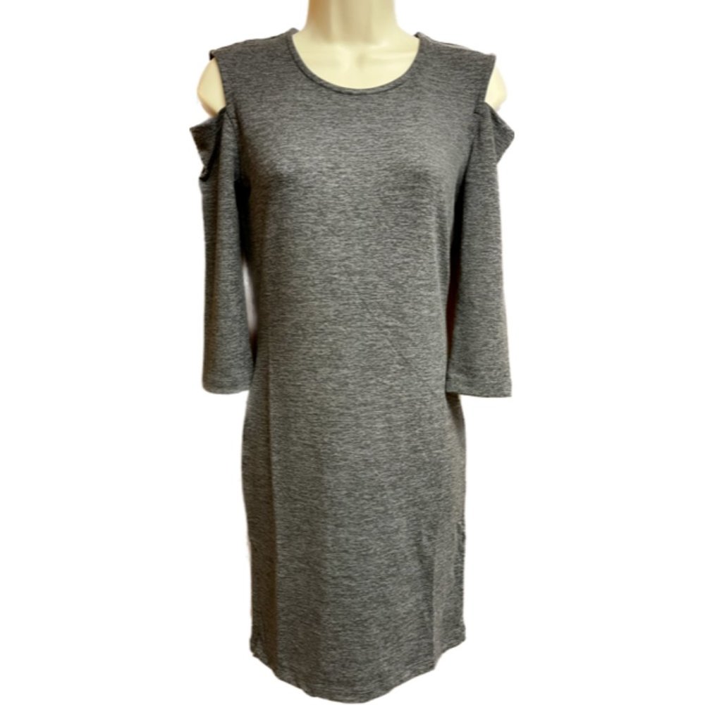 French Connection  Cutout Sweater Dress SIZE SMALL GREY NWOT